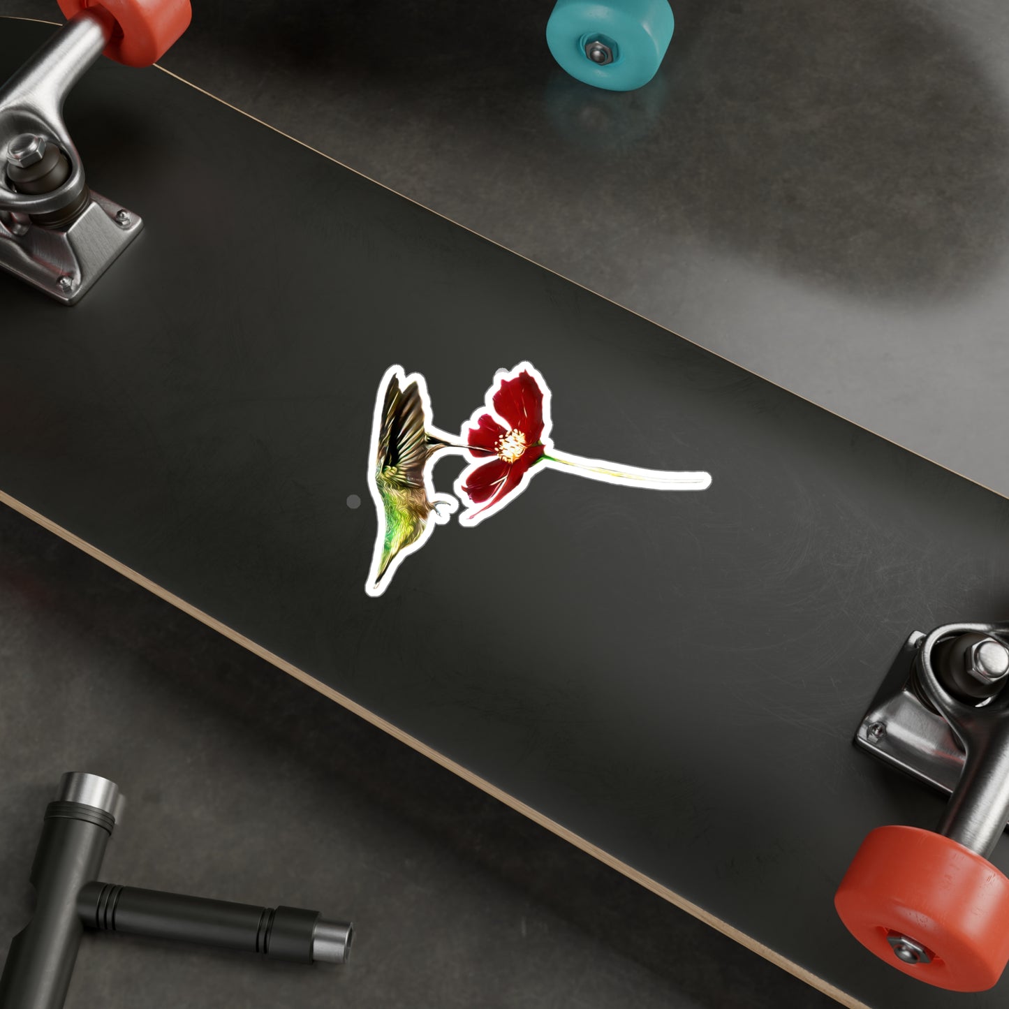 Hummingbird Wings Up Kiss-Cut Vinyl Decals