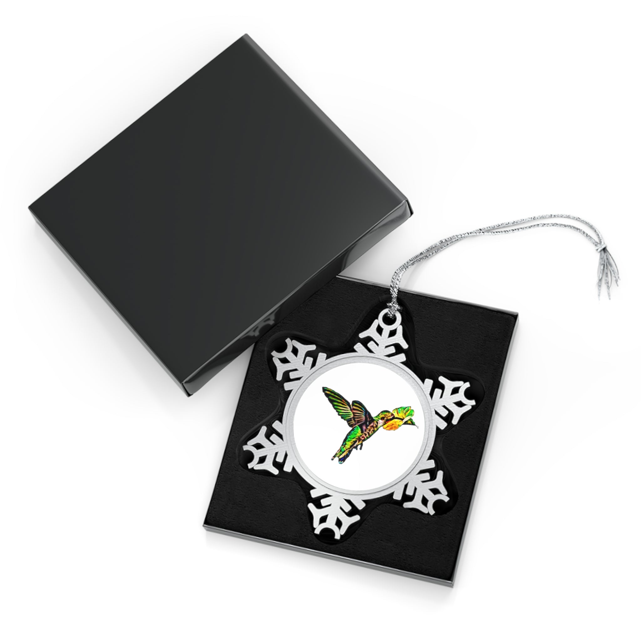 Emerald Sip Pewter Snowflake Ornament