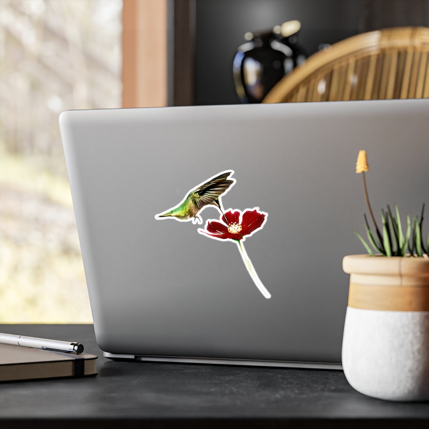 Hummingbird Wings Up Kiss-Cut Vinyl Decals