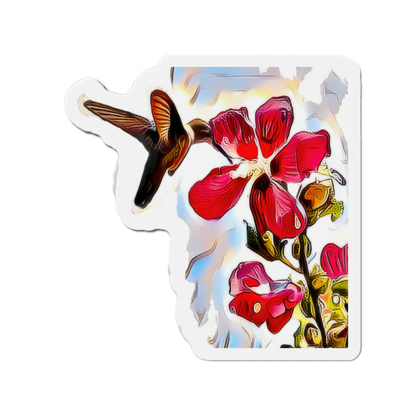 Hummingbird Red Rosa Alert Die-Cut Magnets