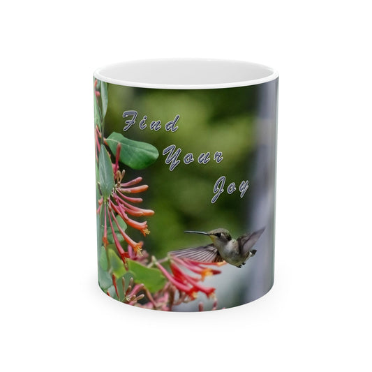 Find Joy Hummingbird Ceramic Mug 11oz