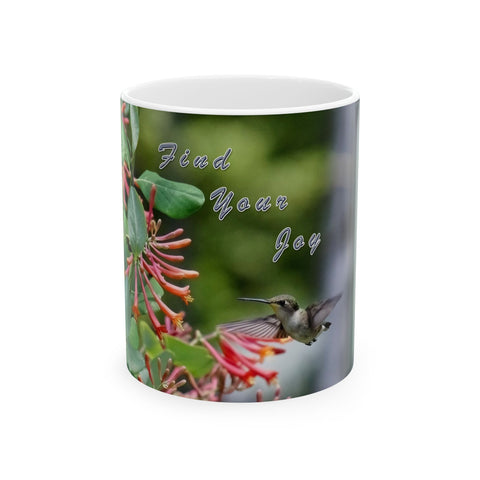 Find Joy Hummingbird Ceramic Mug 11oz