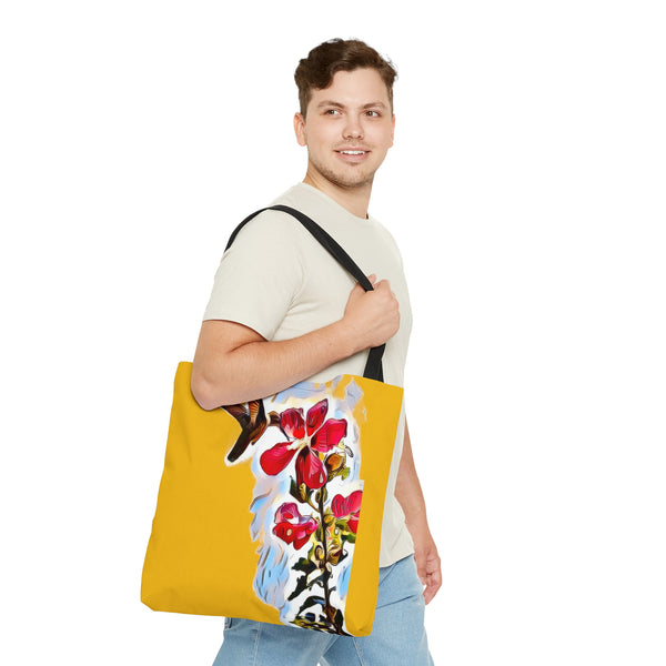 Hummingbird Red Rosa Yellow Tote Bag (AOP 1)