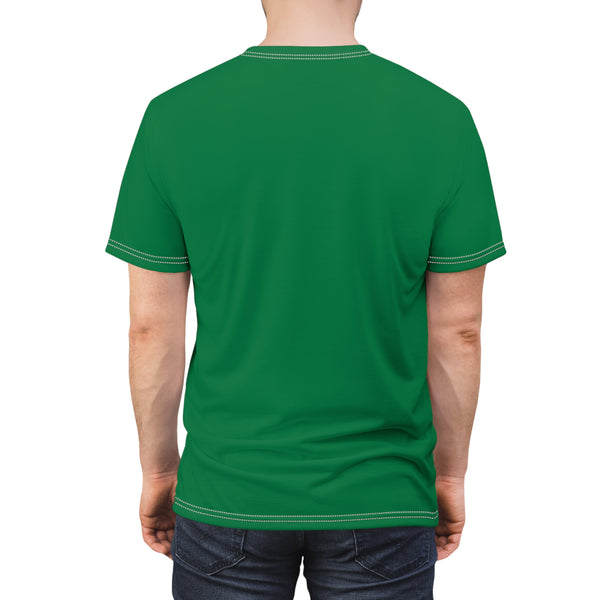 Unisex Cut & Sew Hummingbird Standing Green Tee (AOP 1)