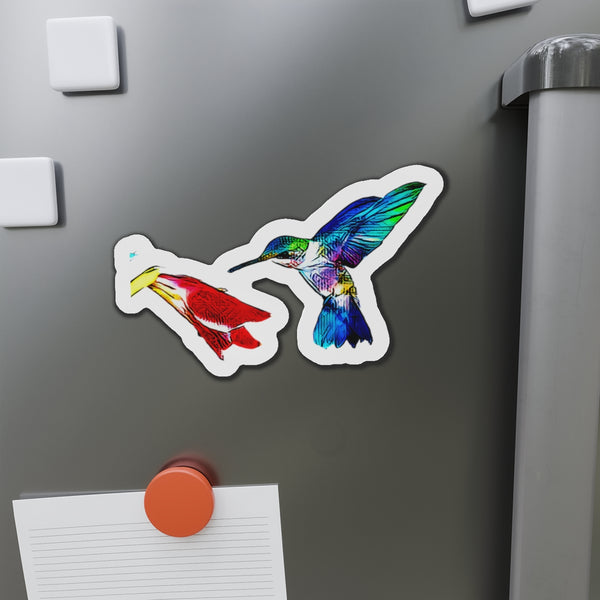 Hummingbird Stare Down Die-Cut Magnets