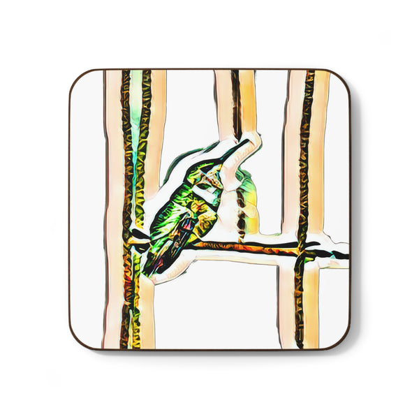 Hummingbird Gaze Hardboard Back Coaster