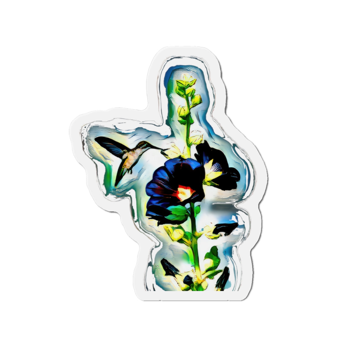 Hummingbird Standing Tall Die-Cut Magnets