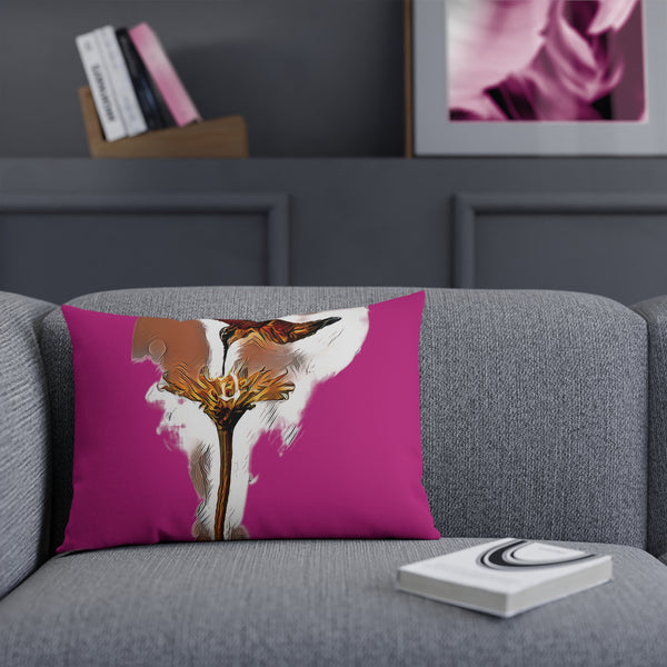 Hummingbird Flame Neat Pink Cushion