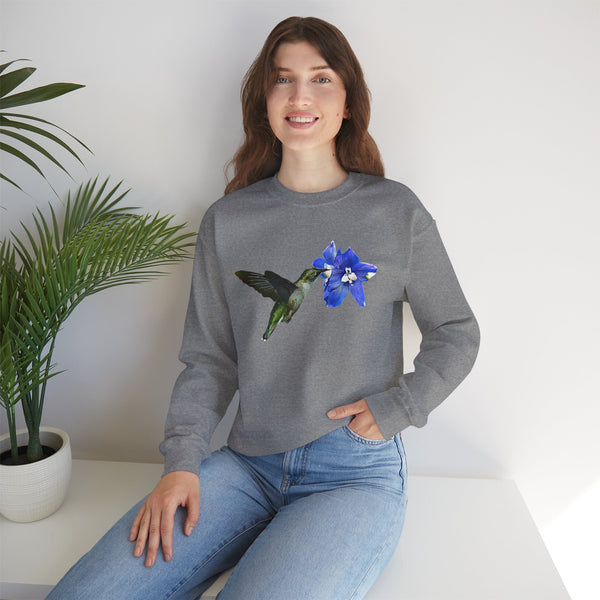Hummingbird Glow Unisex Heavy Blend™ Crewneck Sweatshirt