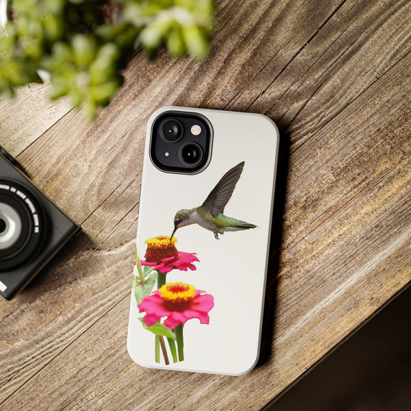 Hummingbird Zinnia WonderTough Phone Cases