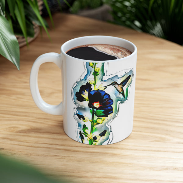 Hummingbird Standing Ceramic Mug 11oz