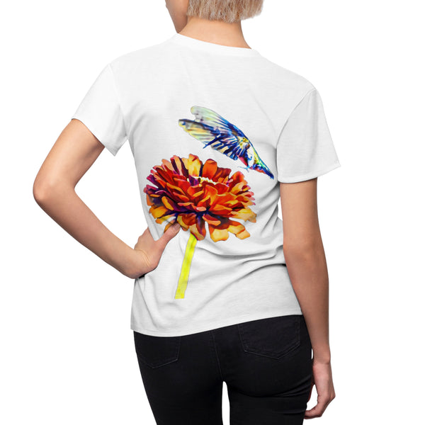 Women's Cut & Sew Hummingbird Wings Up Tee (AOP 1)