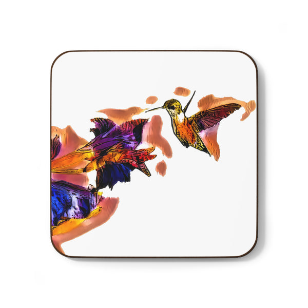 Hummingbird Violet Hardboard Back Coaster