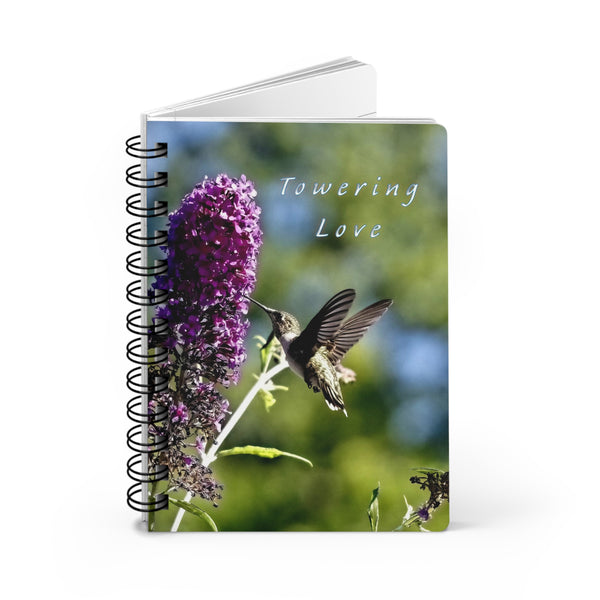 Towering Love Hummingbird Spiral Bound Journal