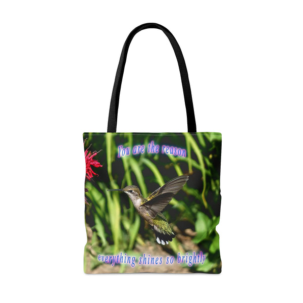 Shines Brightly Hummingbird Tote