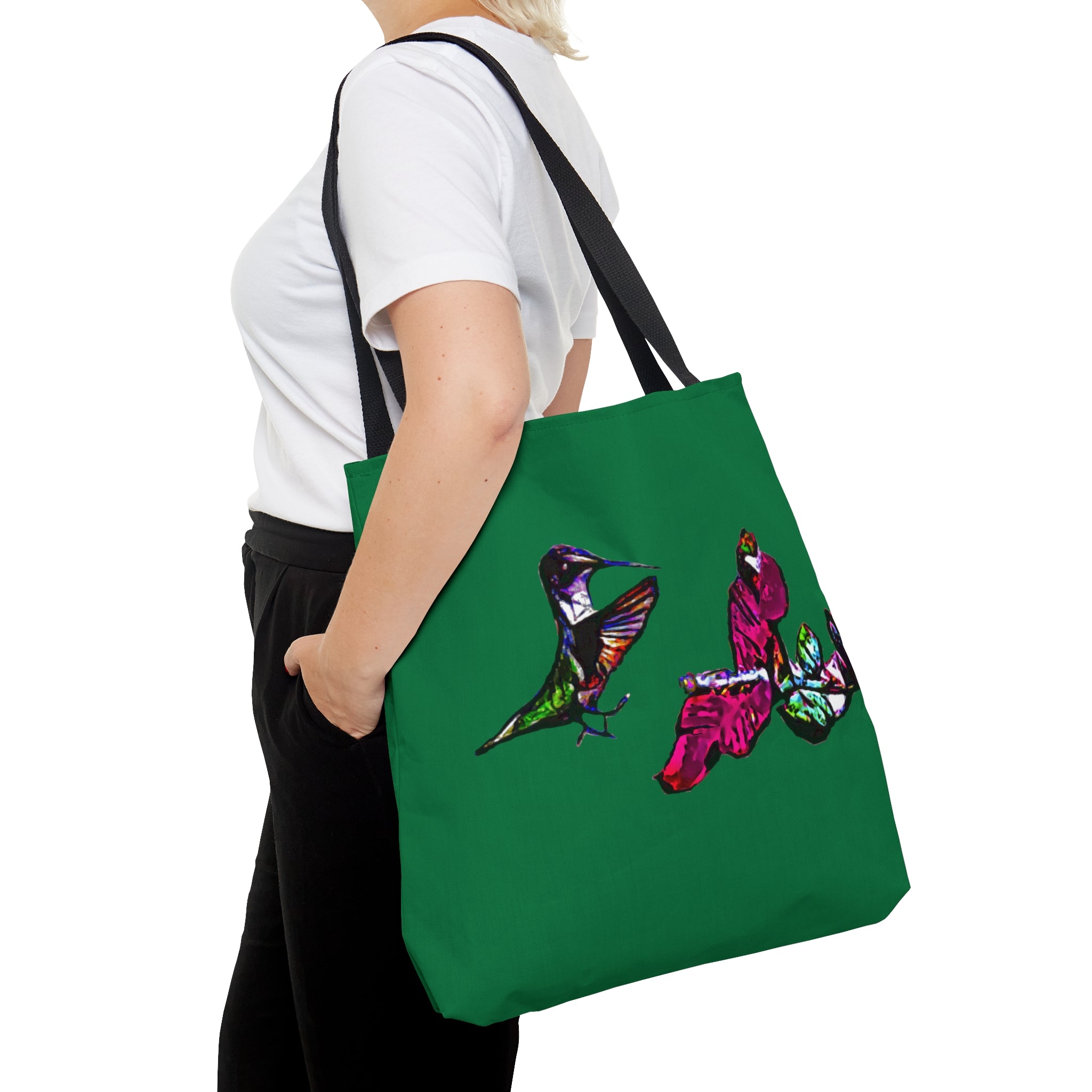 Hummingbird Bounce Green Tote Bag (AOP 1)