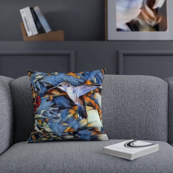 Hummingbird Pointed Wings Cushion