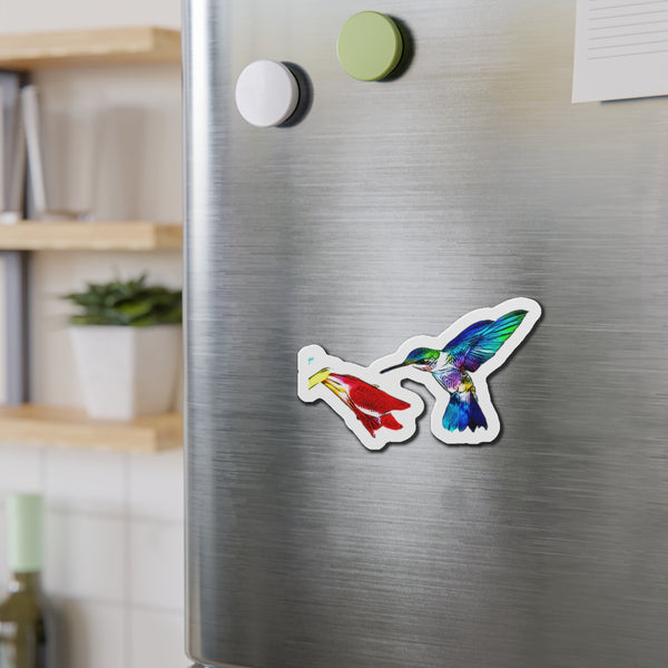 Hummingbird Stare Down Die-Cut Magnets