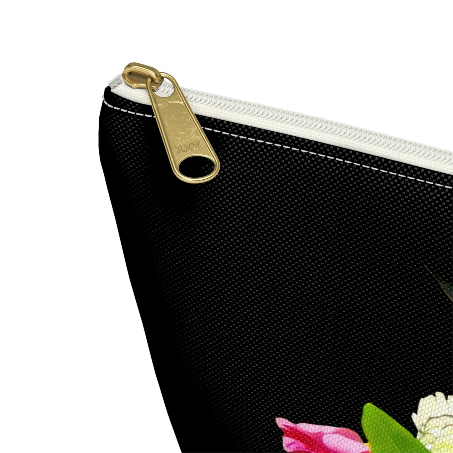 Hummingbird Wings Up Black Accessory Pouch w T-bottom