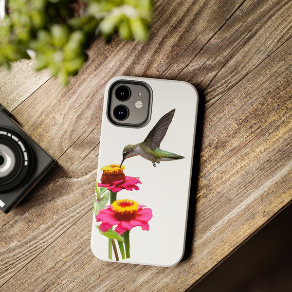 Hummingbird Zinnia WonderTough Phone Cases