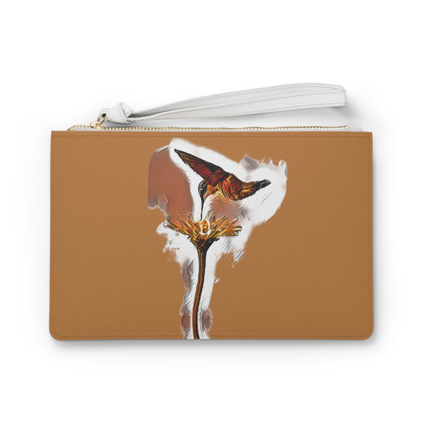 Hummingbird Flame Tan Clutch Bag (2)