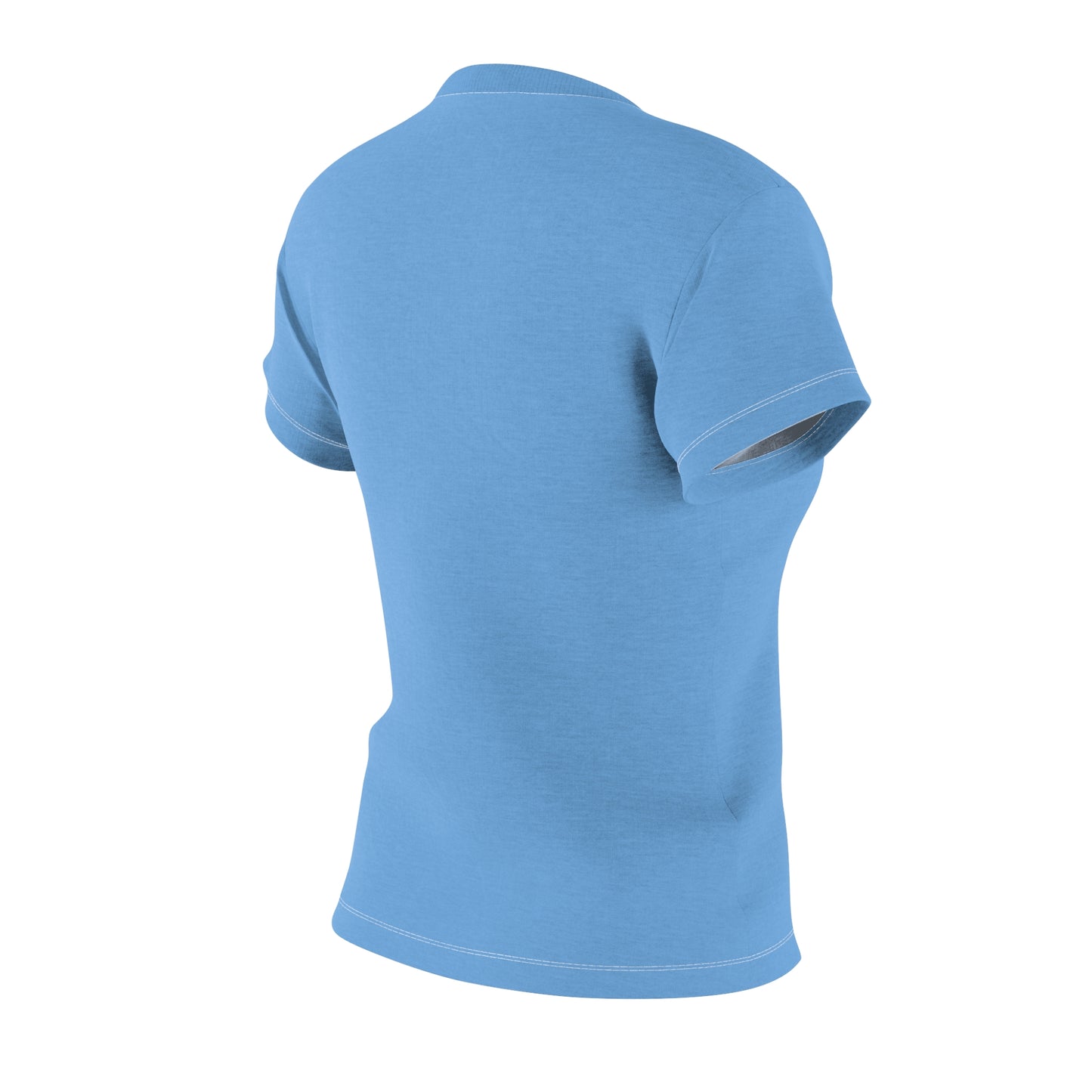 Women's Cut & Sew Hummingbird Red Rosa Light Blue Tee (AOP 1)