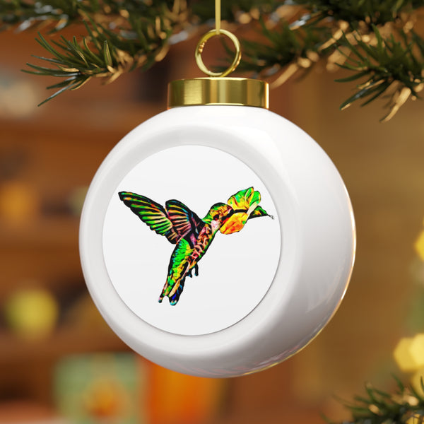 Hummingbird Emerald Sip Ornament