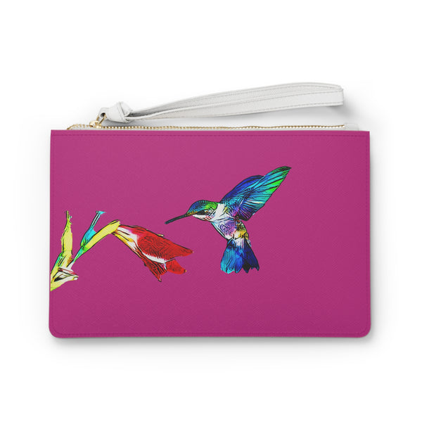 Hummingbird Sweet Neat Pink Clutch Bag (2)