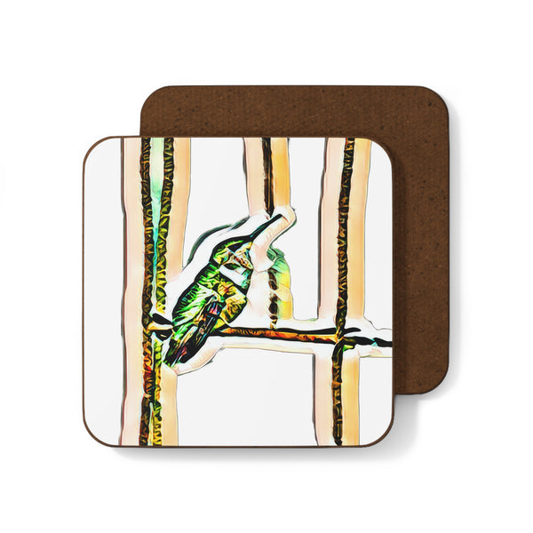 Hummingbird Gaze Hardboard Back Coaster