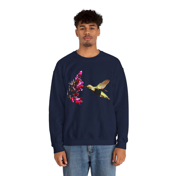 Hummingbird Sip Unisex Heavy Blend™ Crewneck Sweatshirt