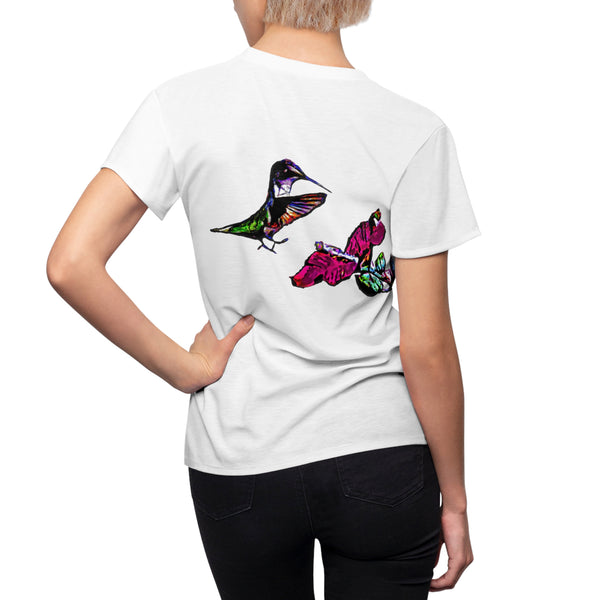 Women's Cut & Sew Hummingbird Bounce Tee (AOP 1)