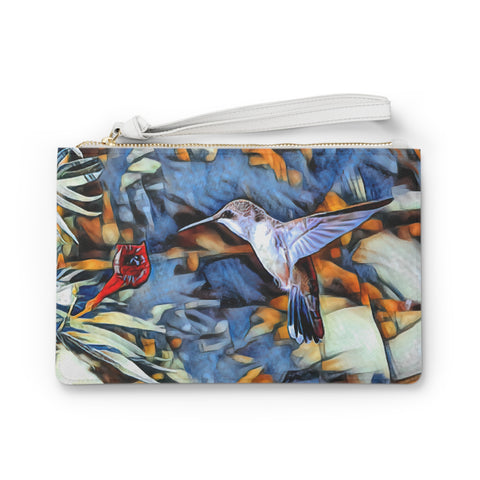 Hummingbird Wing Stretch Clutch Bag
