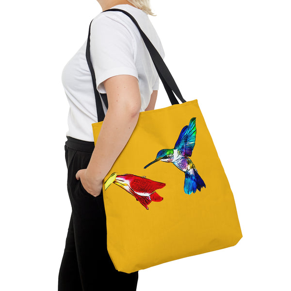 Hummingbird Sweet Yellow Tote Bag (AOP 1)