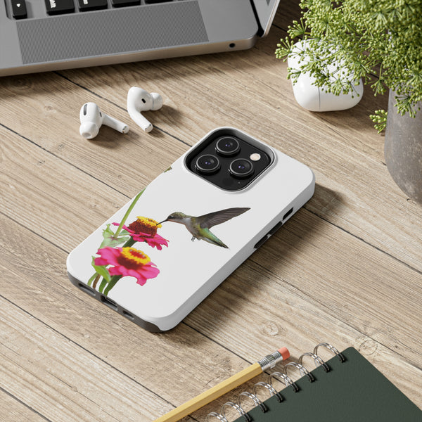 Hummingbird Zinnia WonderTough Phone Cases