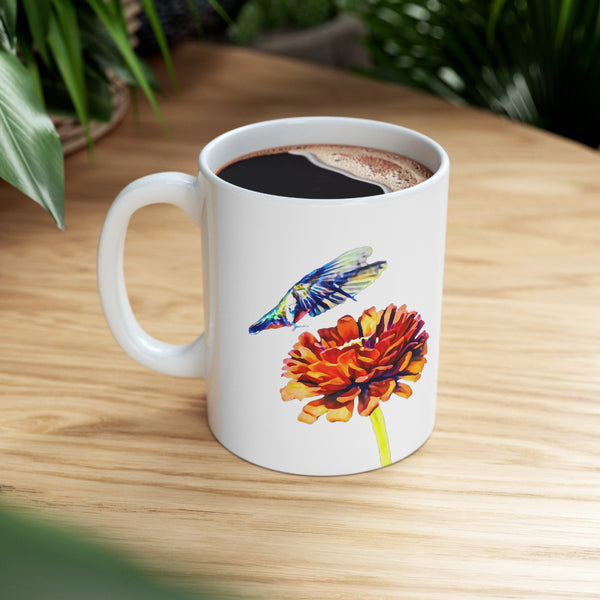 Hummingbird Wings Ceramic Mug 11oz