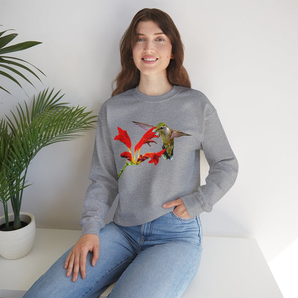 Hummingbird Float Unisex Heavy Blend™ Crewneck Sweatshirt