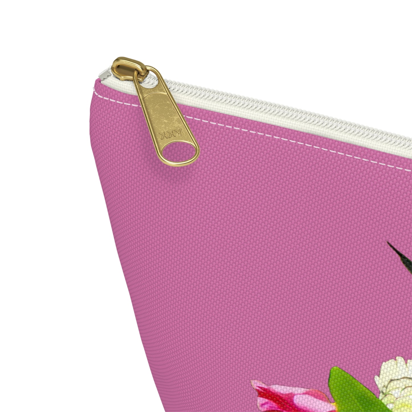 Hummingbird Wings Up Neat Pink Accessory Pouch w T-bottom