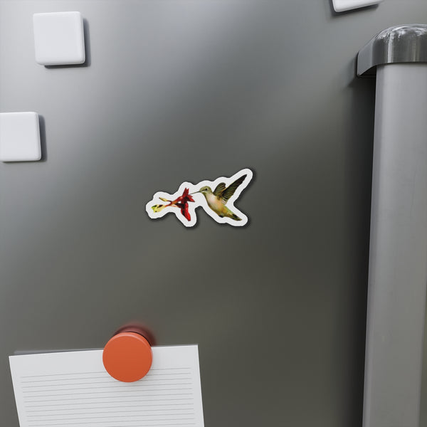 Hummingbird Honeysuckle Kiss Die-Cut Magnets