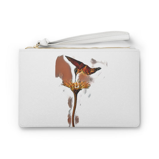 Hummingbird Flame Clutch Bag