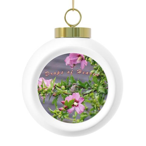 Drops of Hummingbird Christmas Ball Ornament