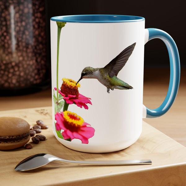 Two-Tone Coffee Mugs, 15oz