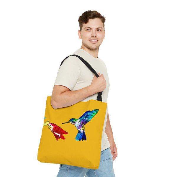 Hummingbird Sweet Yellow Tote Bag (AOP 1)