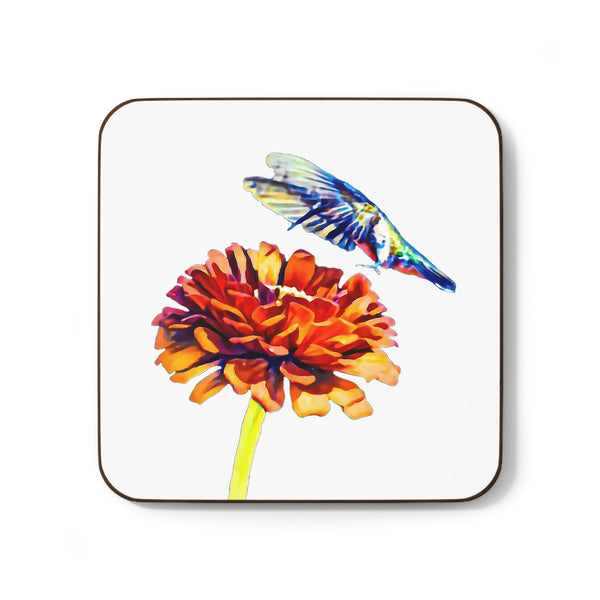 Hummingbird Wings Up Hardboard Back Coaster