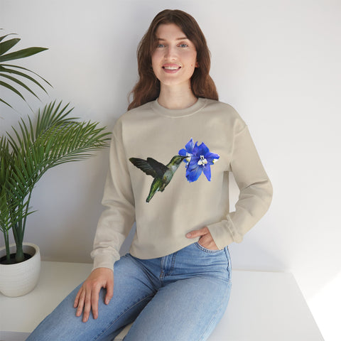 Hummingbird Glow Unisex Heavy Blend™ Crewneck Sweatshirt