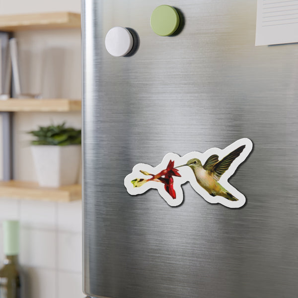 Hummingbird Honeysuckle Kiss Die-Cut Magnets