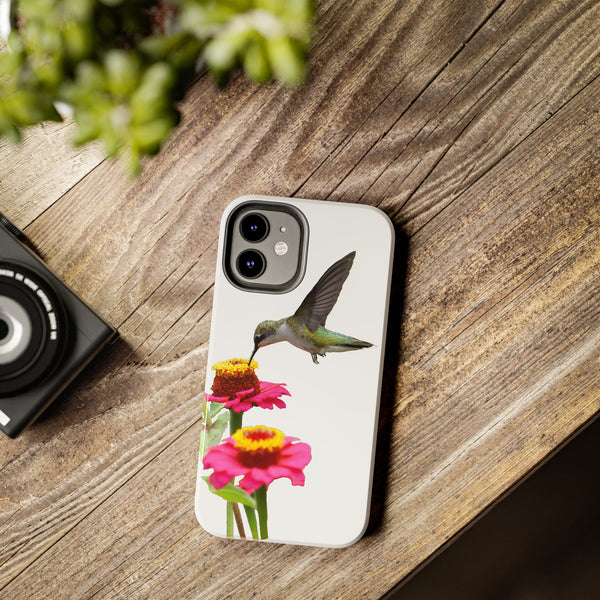 Hummingbird Zinnia WonderTough Phone Cases /