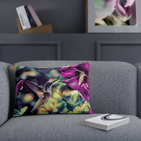 Hummingbird Purple Flyer Cushion