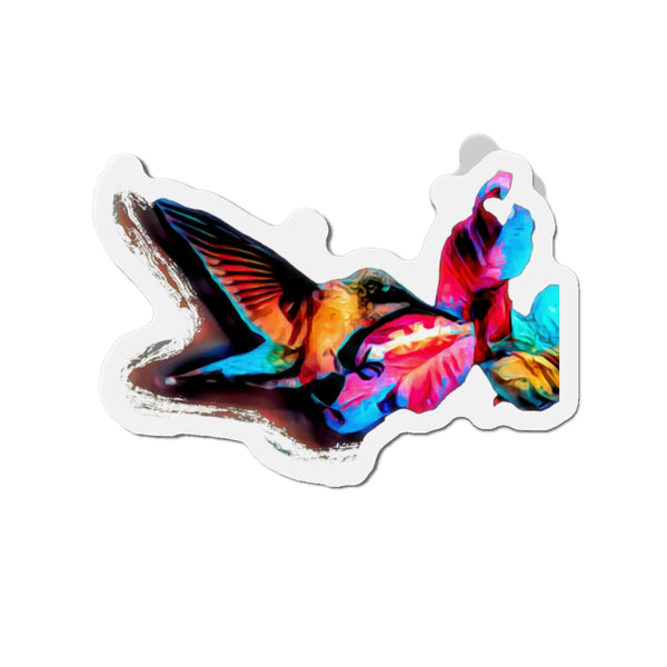 Hummingbird Landing Die-Cut Magnets