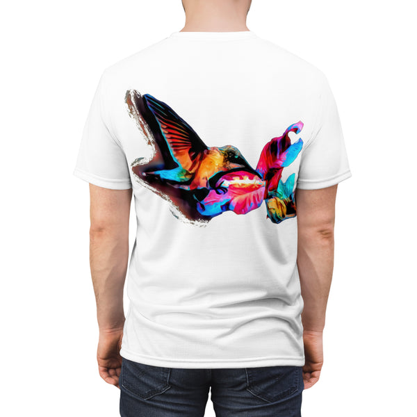 Unisex Cut & Sew Hummingbird Landing Tee (AOP 1)