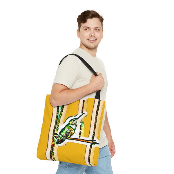 Hummingbird Gaze Yellow Tote Bag (AOP 1)